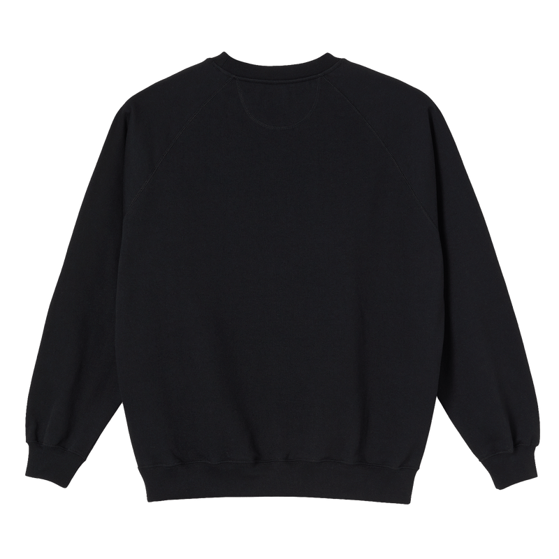 Polar Default Crewneck Black achterkant product