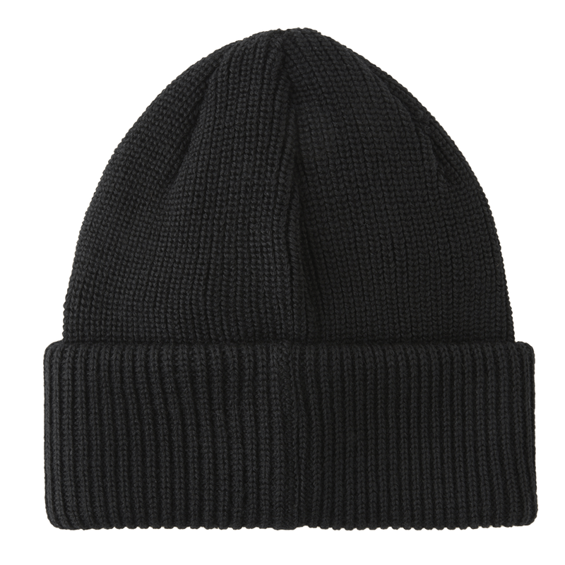 Polar Polar Double Fold Merino Beanie Black skate muts achterkant product