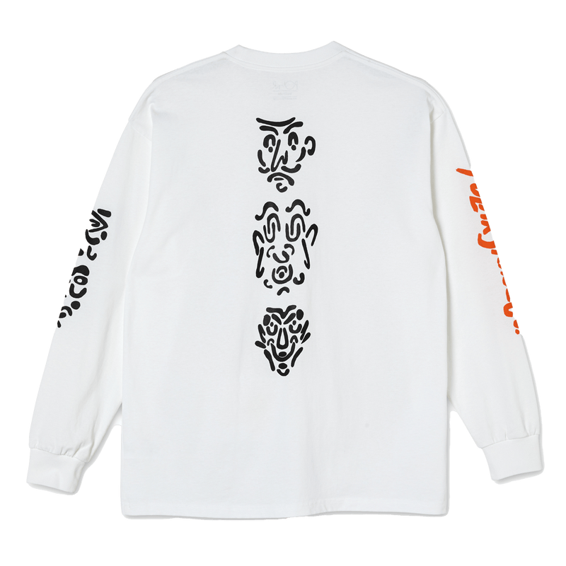 Polar Facescape Longsleeve White achterkant product