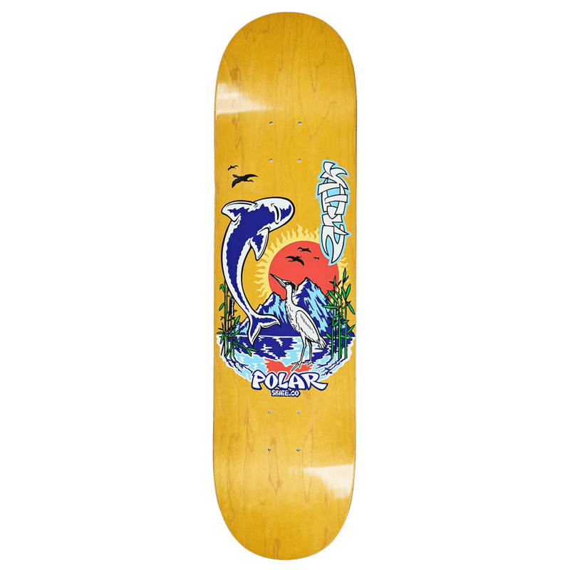 Polar Skate co Shin Sanbongi Mt Fuji Skateboard Deck Revert95.com achterkant