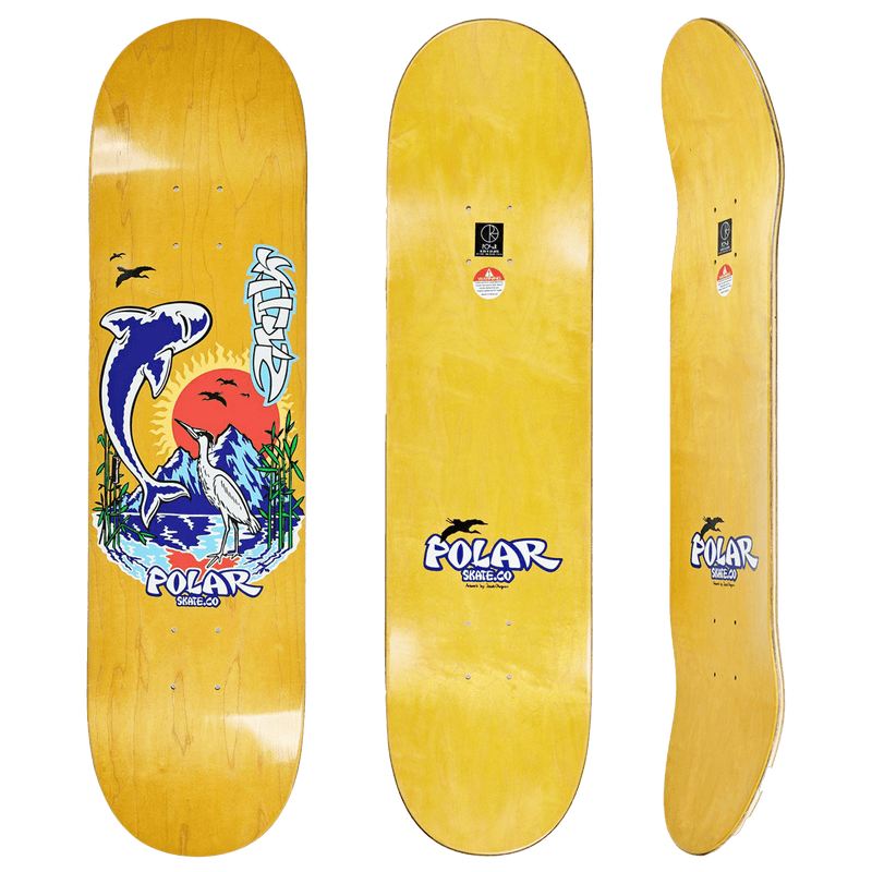 Polar Skate co Shin Sanbongi Mt Fuji Skateboard Deck Revert95.com alle kanten