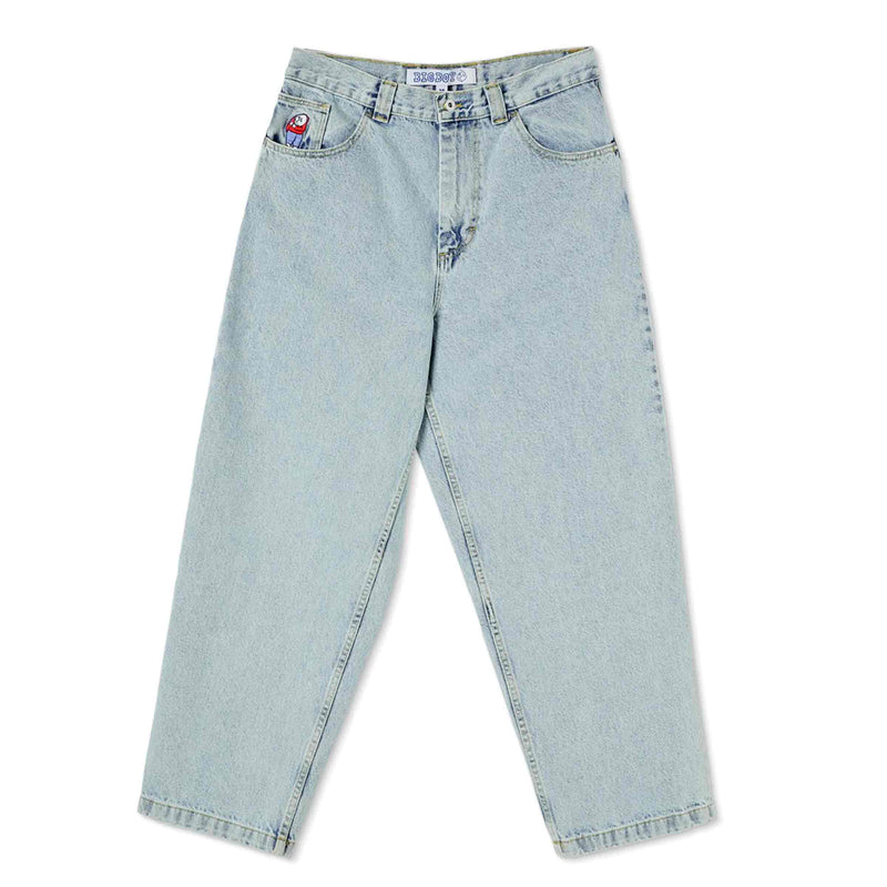 Polar skate co Polar Big Boy Jeans Light Blue voorkant Revert95.com