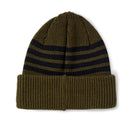 Polar skate co Polar Stripe Merino Beanie leger groen achterkant Revert95.com