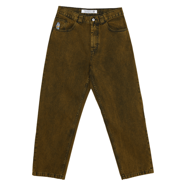 Polar '93! DENIM YELLOW BLACK skate broek voorkant product