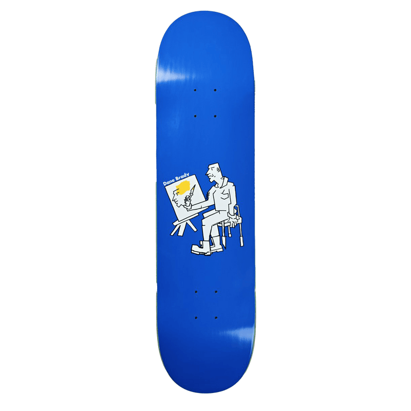 Polar skate co Dane Brady Painter 8.0 skateboard deck achterkant Revert95.com