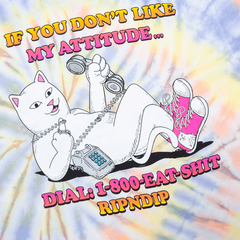 RIPNDIP Hows My Attitude Tee achterkant close-up