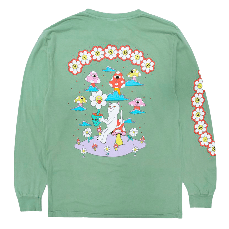 Plant Based Long Sleeve Pistachio achterkant