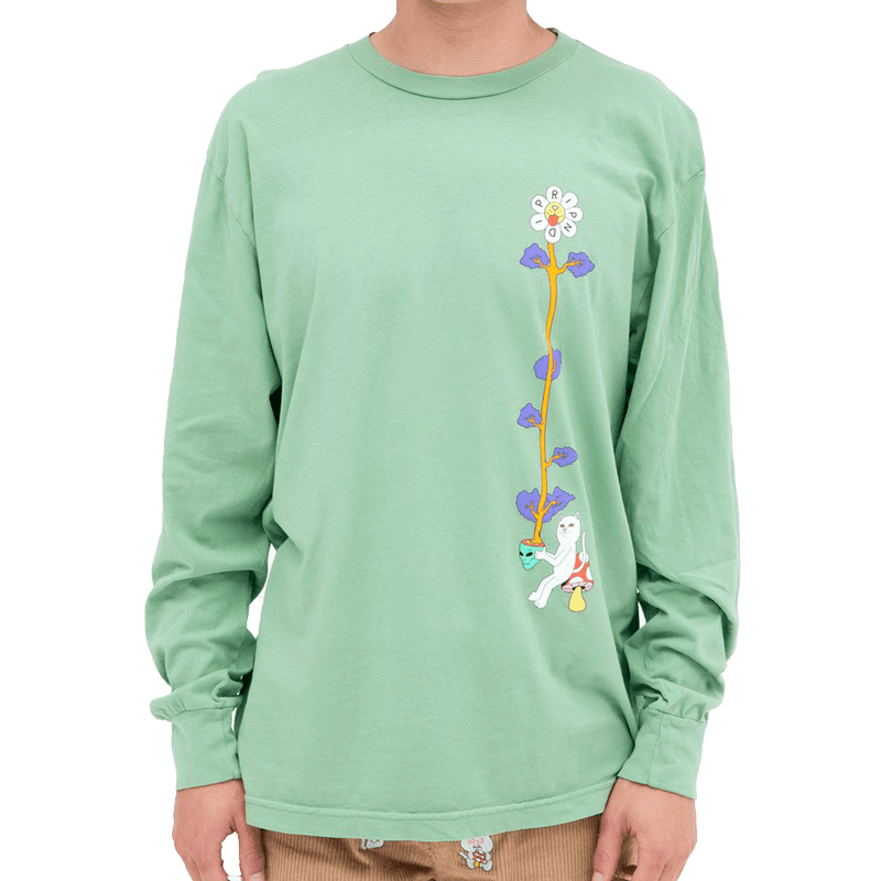 Plant Based Long Sleeve Pistachio voorkant outfit