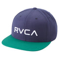 RVCA TWILL SNAPBACK navy green bij Revert 95