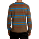 RVCA Alex stripe crewneck sweater achterkant
