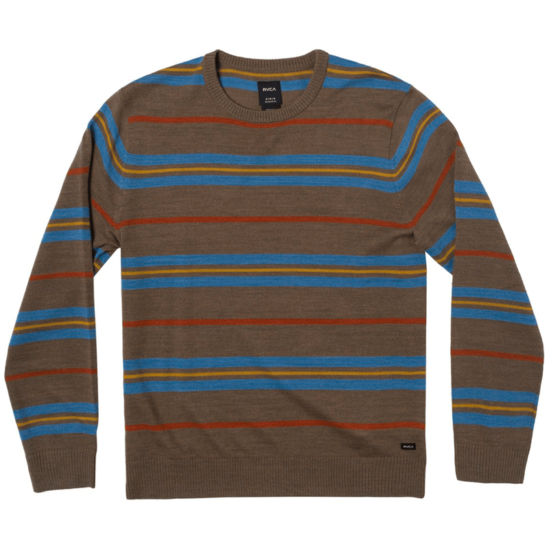 RVCA Alex stripe crewneck sweater voorkant product