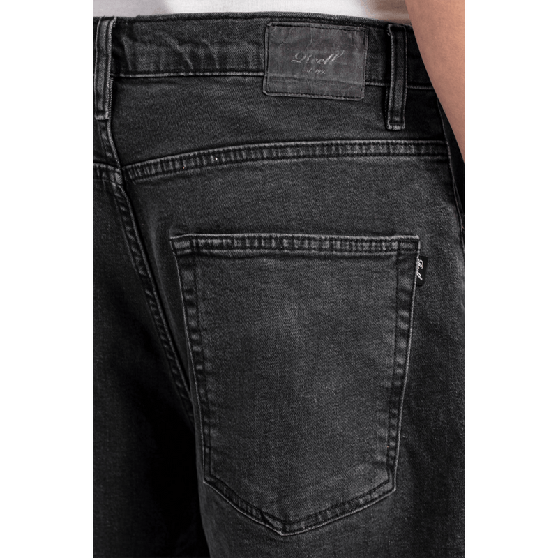 Reell Denim Jeans Baggy Black Wash Revert95 achterkant close-up