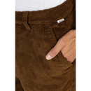 Reell Denim Regular Flex Chino Corduroy Bruin zakken close-up Revert95.com