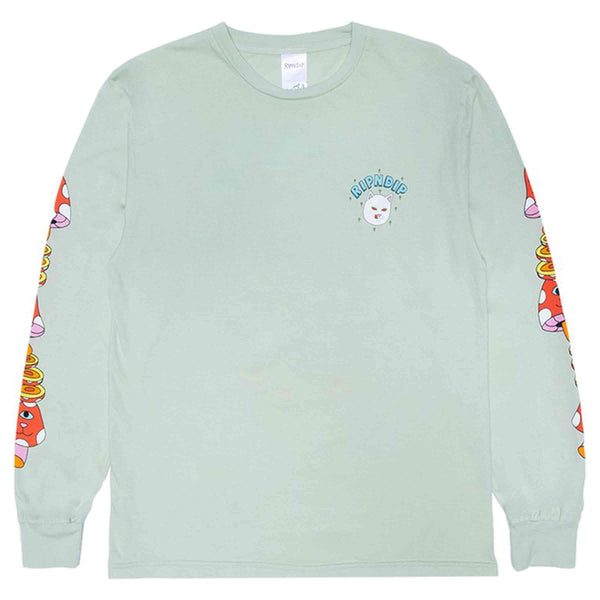 Ripndip After Supper Longsleeve T-shirt Sage voorkant Revert95.com