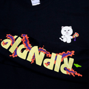Ripndip Day Tripper Long Sleeve zwart voorkant mouw close-up
