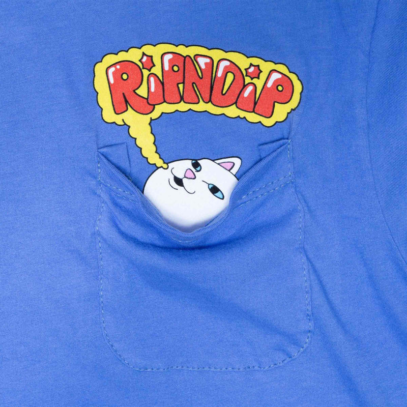 Ripndip Heavens Waiting Room Pocket  T-shirt Lilac voorkant close-up Revert95.com