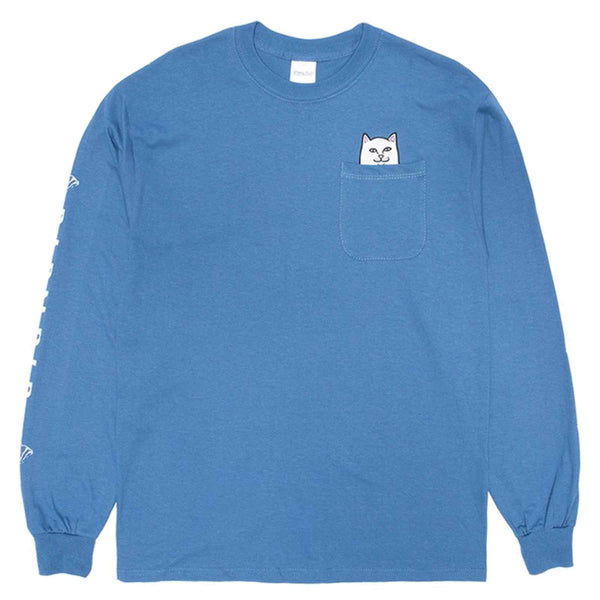 Ripndip Lord Nermal Longsleeve Pocket  T-shirt slate voorkant Revert95.com