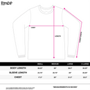 Peeking Nermal Brushed Fleece Crewneck voorkant matentabel