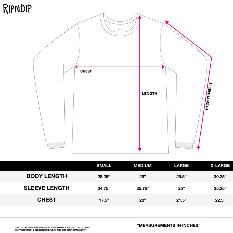 Peeking Nermal Brushed Fleece Crewneck voorkant matentabel