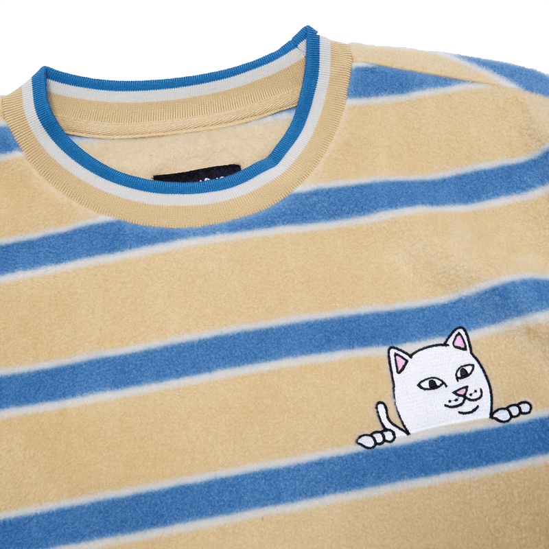 Peeking Nermal Brushed Fleece Crewneck voorkant close-up