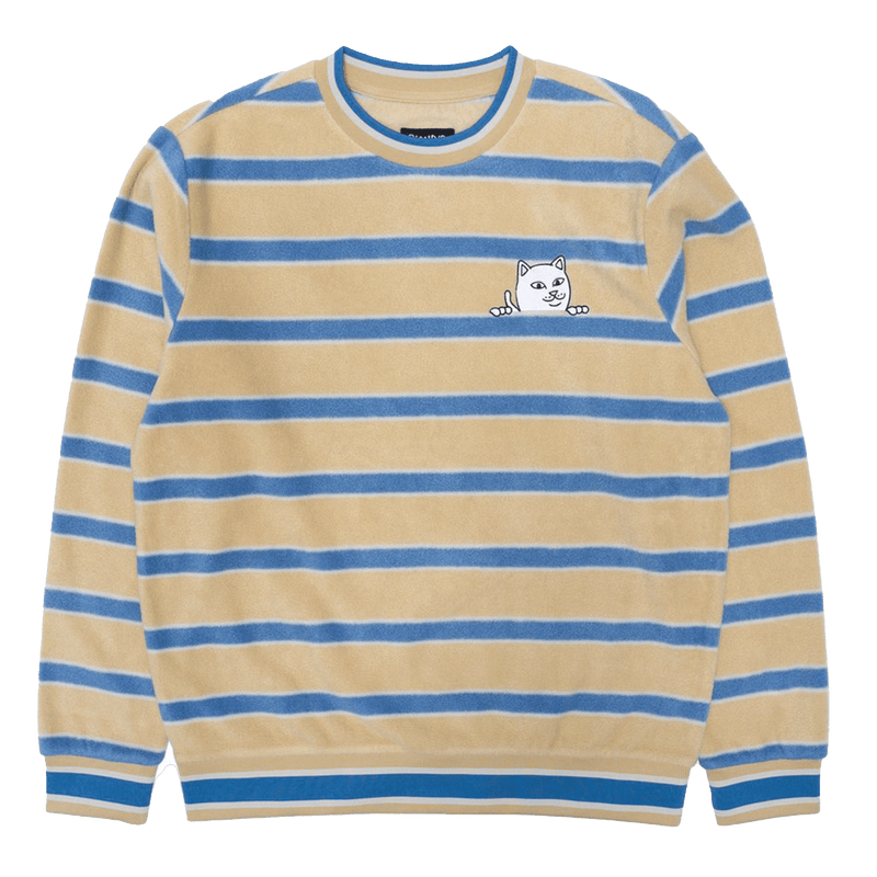 Peeking Nermal Brushed Fleece Crewneck voorkant close-up