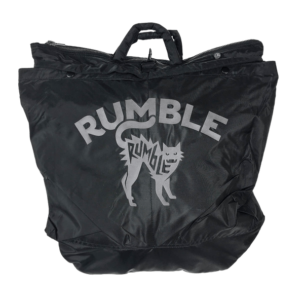 Rumble speed shop Helmen tas voorkant zwart