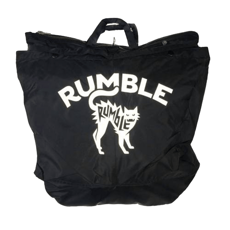 Rumble speed shop Helmen tas voorkant zwart verlicht