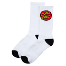 Santa Cruz skateboards clasic dot sokken wit paar