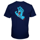 Santa Cruz Skateboards screaming hand chest t-shirt achterkant Navy product