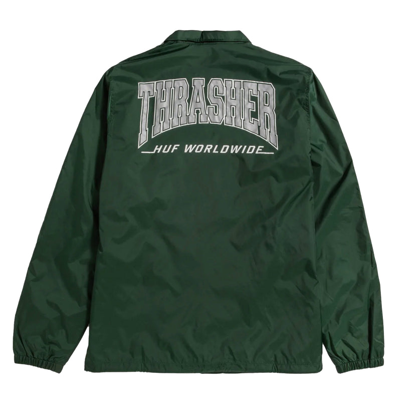 Bestel de Huf HUF X THRASHER - SPLIT COACHES JACKET veilig, gemakkelijk en snel bij Revert 95. Check onze website voor de gehele Huf collectie.