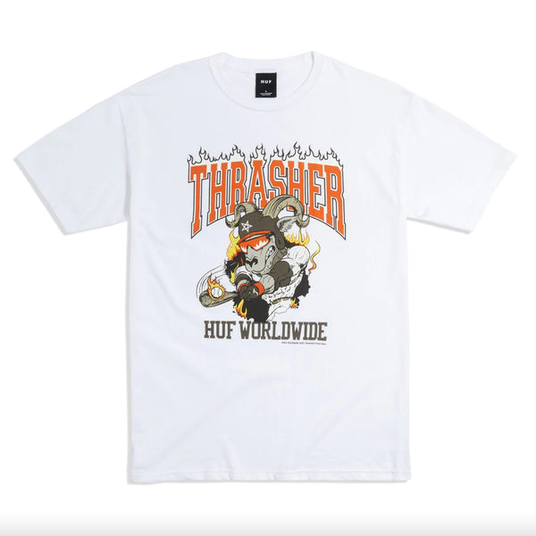 Bestel de Huf HUF X THRASHER - RINCON S/S TEE veilig, gemakkelijk en snel bij Revert 95. Check onze website voor de gehele Huf collectie.