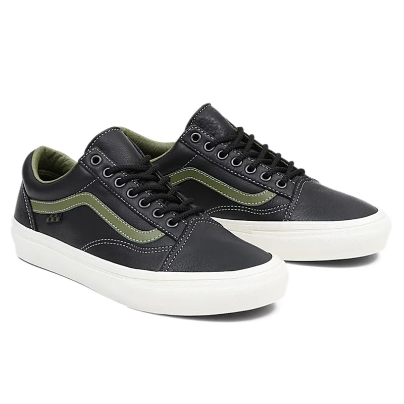 Bestel de Vans SKATE OLD SKOOL SHOES Butter Leather Black Green veilig, gemakkelijk en snel bij Revert 95. Check onze website voor de gehele Vans collectie.	