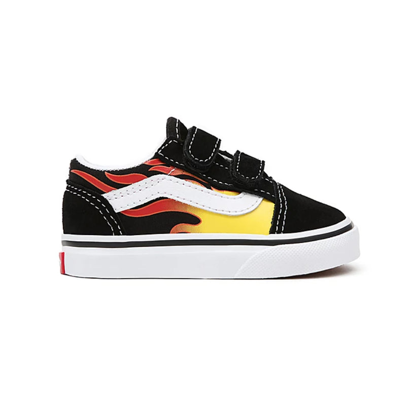 Bestel de Vans FLAME OLD SKOOL Velcro  PEUTERSCHOENEN (1-4 JAAR) veilig, gemakkelijk en snel bij Revert 95. Check onze website voor de gehele Vans collectie.	