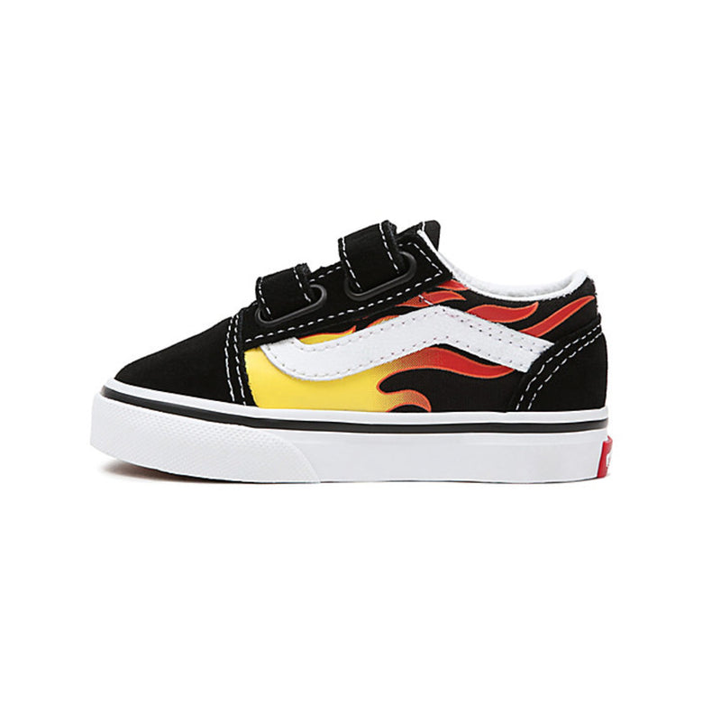 Bestel de Vans FLAME OLD SKOOL Velcro  PEUTERSCHOENEN (1-4 JAAR) veilig, gemakkelijk en snel bij Revert 95. Check onze website voor de gehele Vans collectie.	