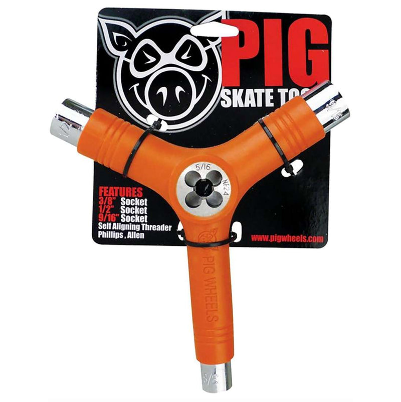 Koop de populaire Pig Skateboard Tool in White eenvoudig en veilig online bij Revert 95. De Pig Tool is wellicht de handigste skateboard tool ooit gemaakt.