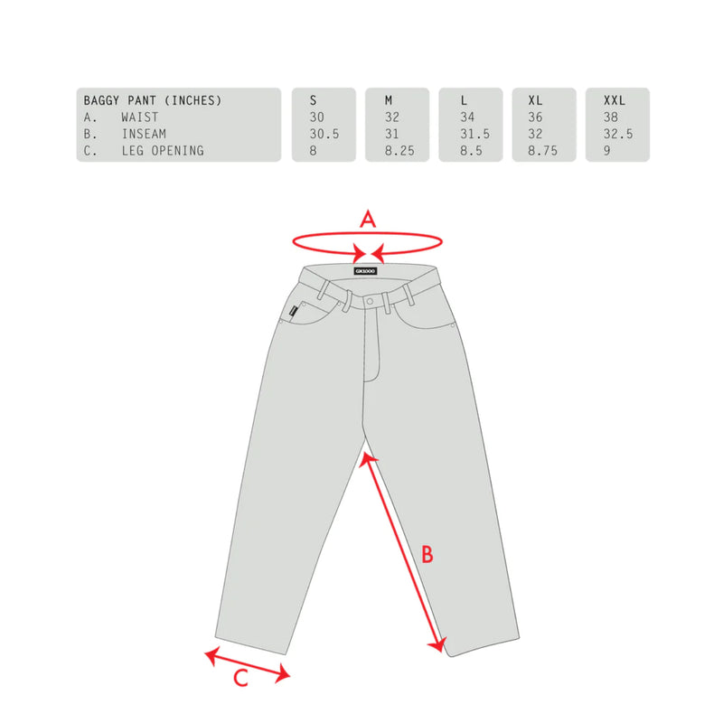 Bestel de GX1000 Baggy Pant- Light Blue veilig, gemakkelijk en snel bij Revert 95. Check onze website voor de gehele GX1000 collectie, of kom gezellig langs bij onze winkel in Haarlem.