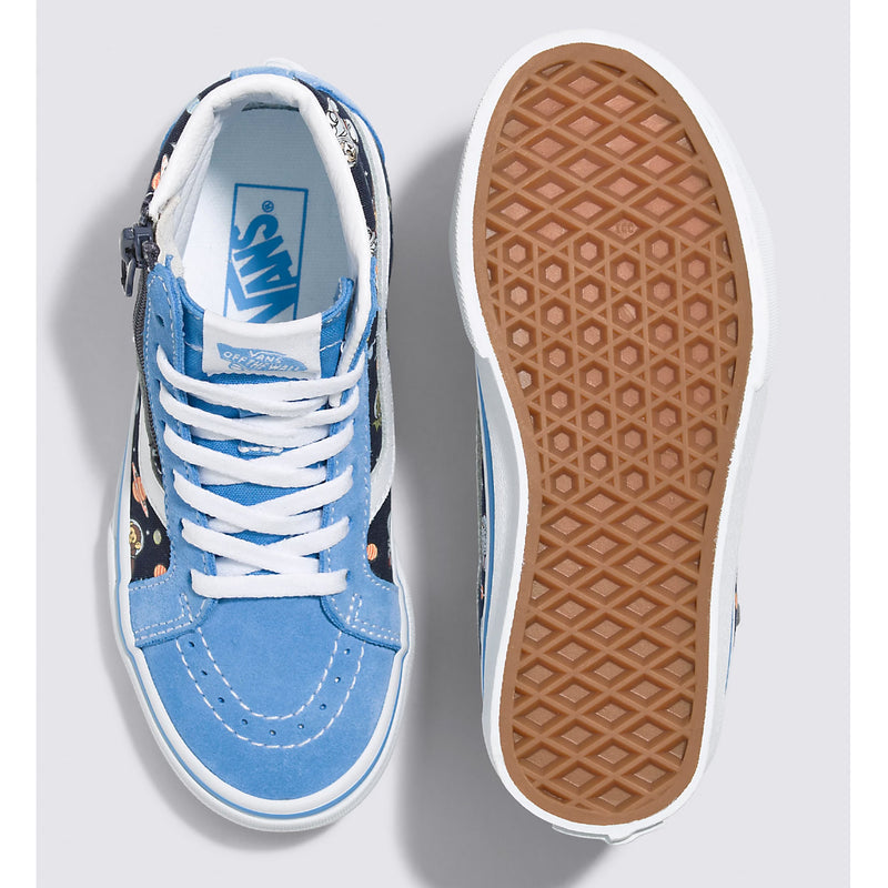 Bestel de Vans SK8-Hi Reissue Side Zip GLOW COSMIC ZOO BLACK/BLUE veilig, gemakkelijk en snel bij Revert 95. Check onze website voor de gehele Vans collectie, of kom gezellig langs bij onze winkel in Haarlem.	