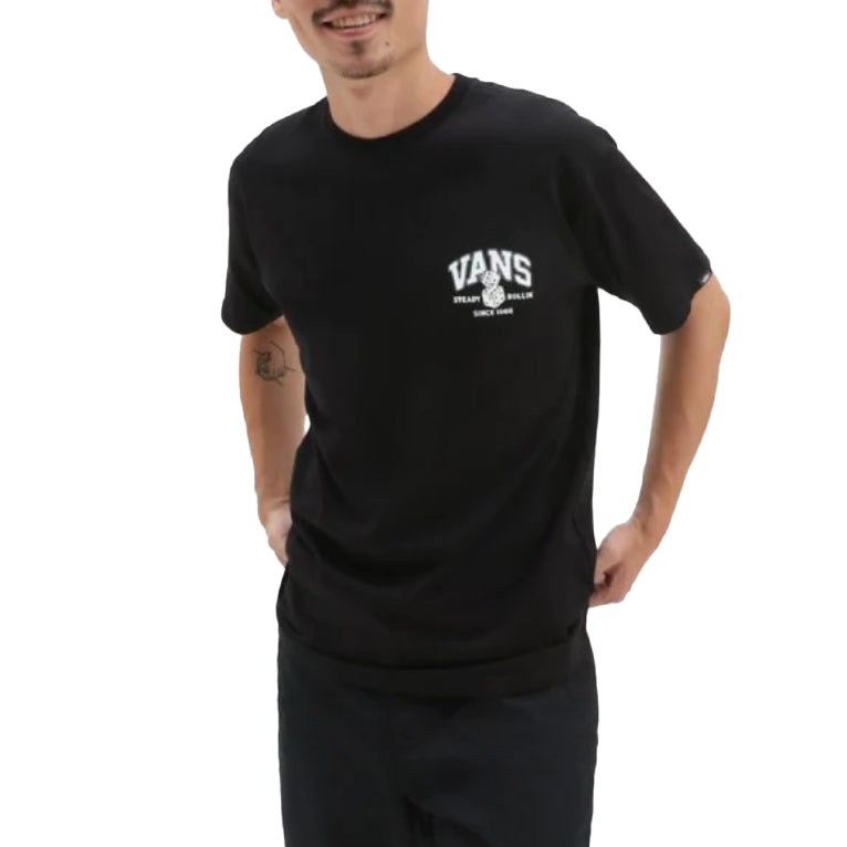 Bestel de Vans STEADY ROLLIN SS TEE BLACK veilig, gemakkelijk en snel bij Revert 95. Check onze website voor de gehele Vans collectie, of kom gezellig langs bij onze winkel in Haarlem.