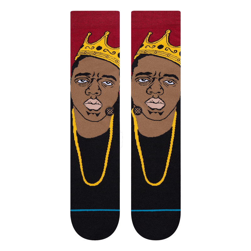 Stance BIGGIE RESURRECTED CREW sokken voorkant plat