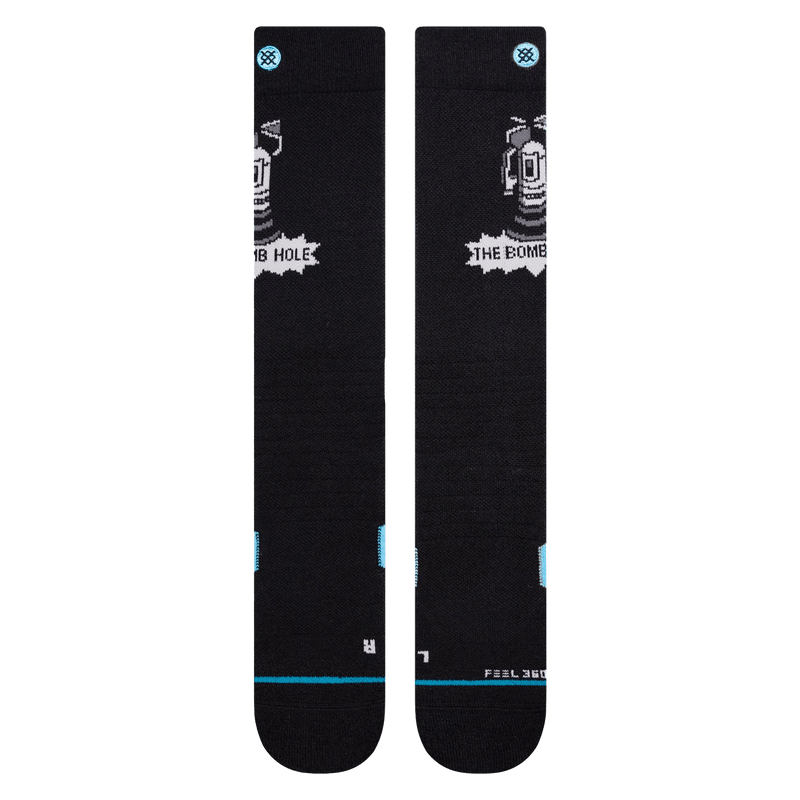 Stance BOMB HOLE OVER THE CALF snowboard sokken Revert95.com achterkant plat
