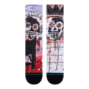Stance Jean-Michel Basquiat UNTITLED 1982 CREW sokken voorkant plat