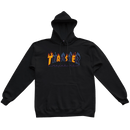 Thrasher Double Flame Logo Hoodie Black voorkant