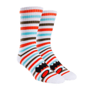 MONSTER FACE MINI STRIPES CREW SOCKS
