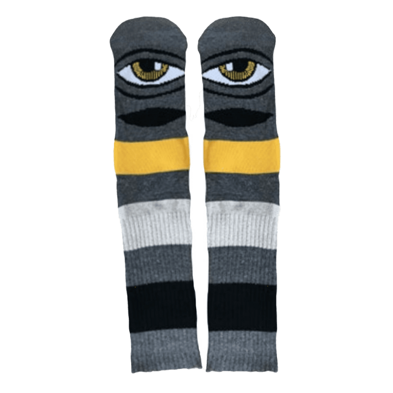 Toy Machine SECT EYE BIG STRIPE SOCK donker grijs