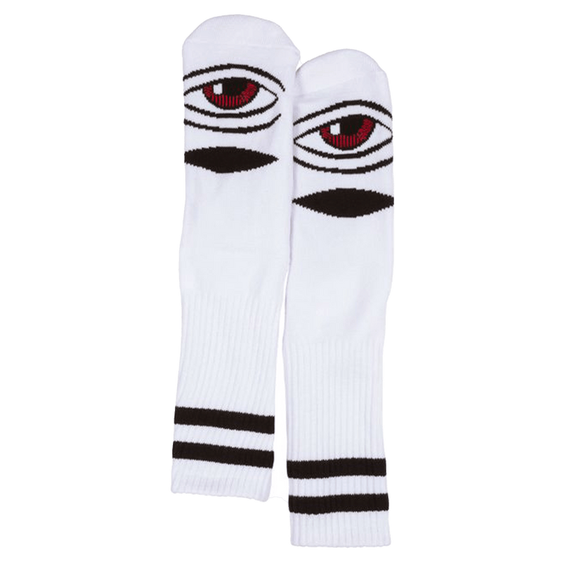 Toy Machine Sect eye sock 3 sokken wit