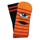 Toy Machine SECT EYE STRIPE SOCK oranje rood