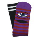 Toy Machine SECT EYE STRIPE sokken paars rood