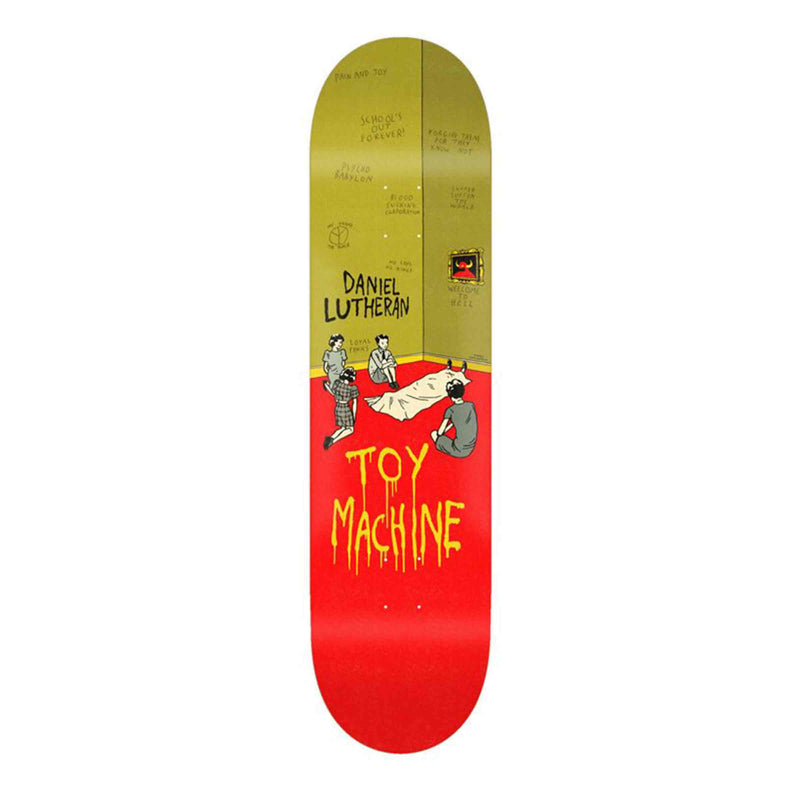 Toy Machine Daniel Lutheran Psycho Babylon 8.5” achterkant skateboard deck Revert95.com