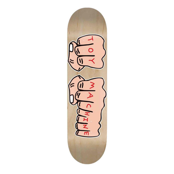 Toy Machine FIST LARGE achterkant 8.25” skateboard deck Revert95.com