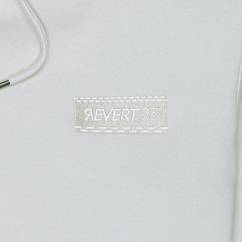Revert 95 Small Checkerboard Box Logo Hoodie Bone